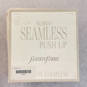 NuBra Adhesive Bra Tan A Cup Backless Strapless Seamless Push Up Bra SEALED